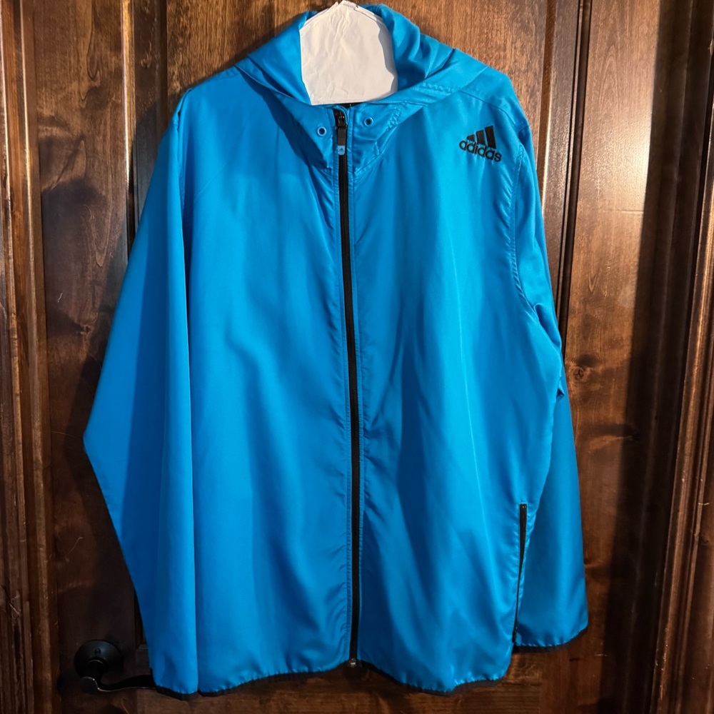 adidas Blue Raincoat for Men